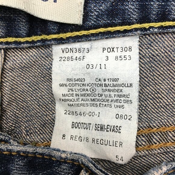 Gap Women's Jeans Cropped Bootcut Medium Wash size 8 length 24" - Picture 8 of 12